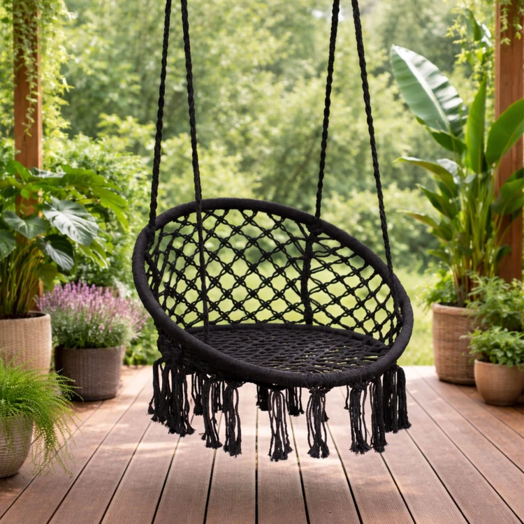 Садовая качеля-кресло GardenLine MultiGarden Black