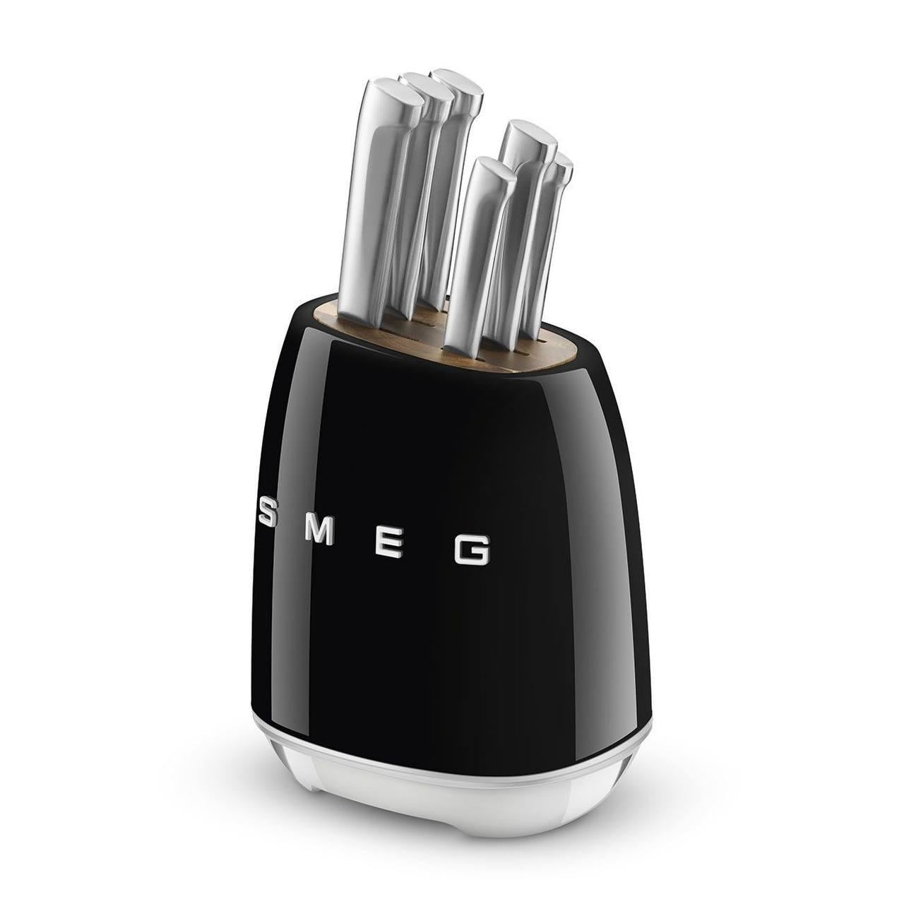 Набор ножей Smeg 7 пр.Черный (001)