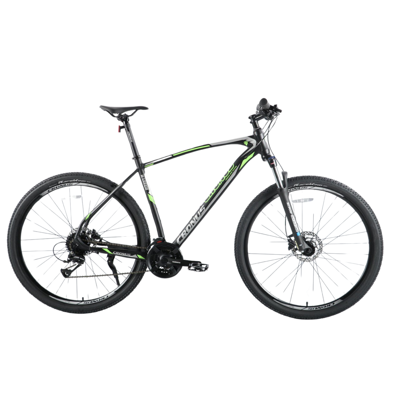 Велосипед Cronus Warrior 2025 29" 21" Black/Lightgreen Велосипед Cronus Warrior 2025 29" 21" Black/Lightgreen