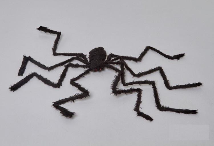 Паук на Хэллоуин размах лап 170 см Черный