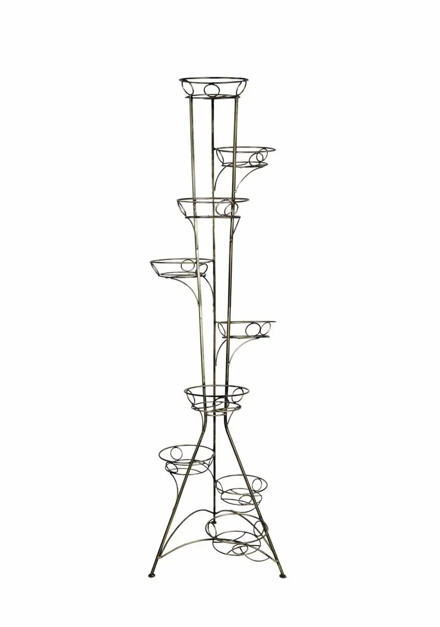 Подставка для цветов Хатинка Башня кованая на 9 вазонов 170 см (CNT00011574)