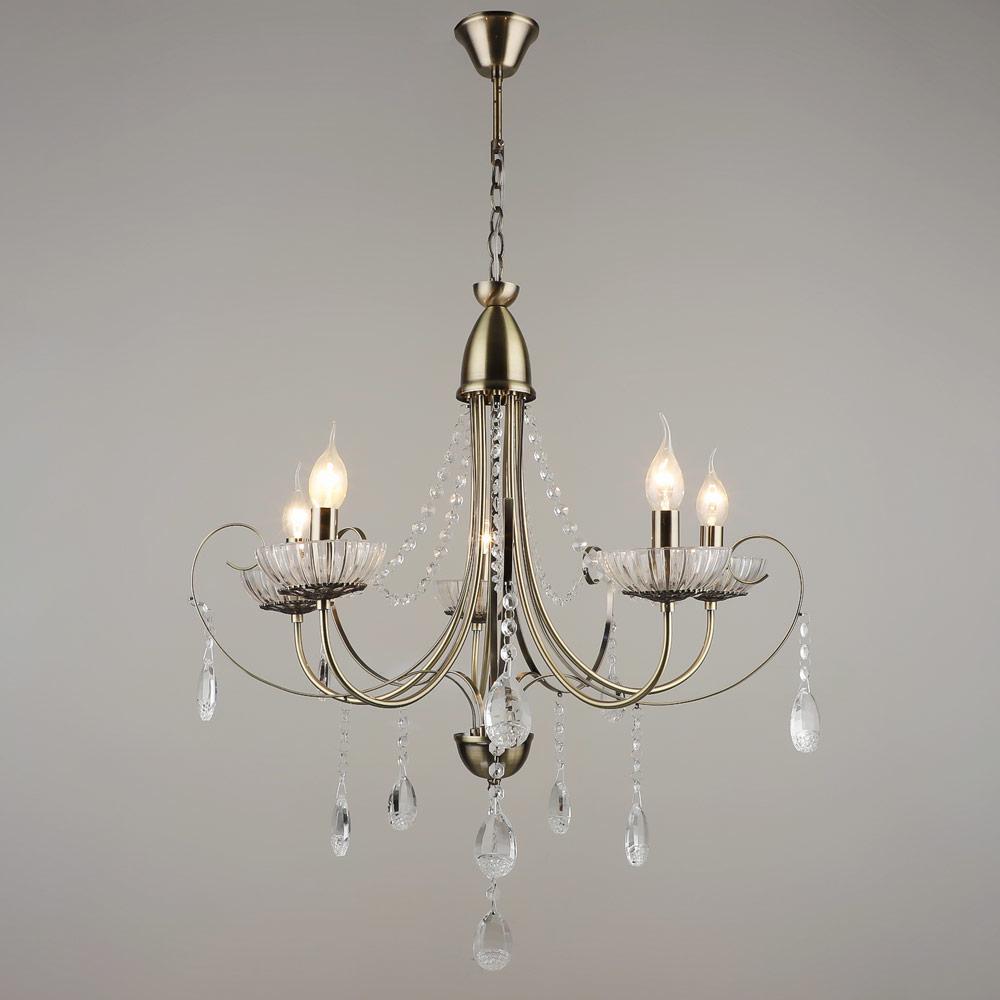 Люстра подвесная классическая свечи Light House SRS-19134/5 Бронзовый (58733) Люстра подвесная классическая свечи Light House SRS-19134/5 Бронзовый (58733)