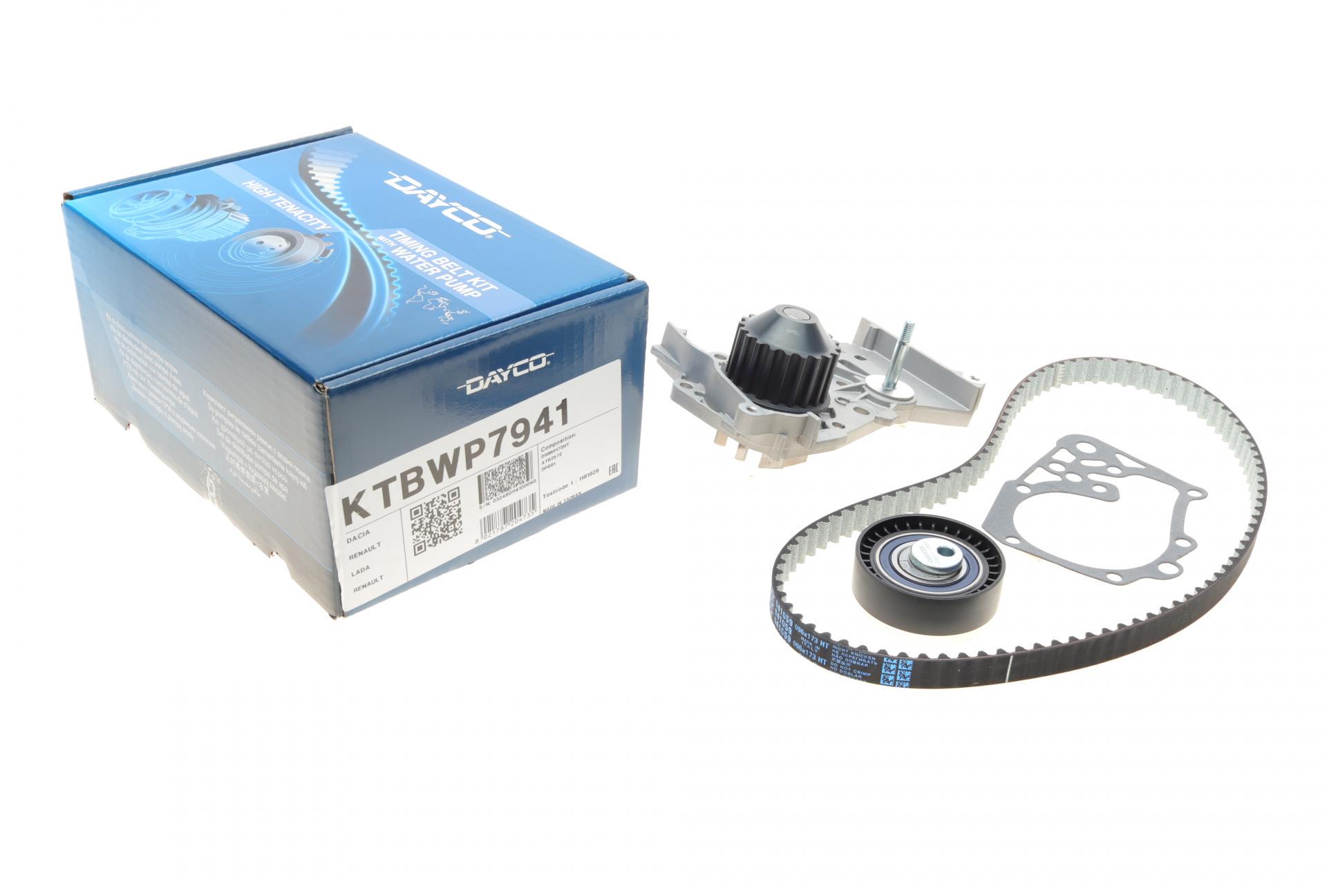 Комплект ГРМ DAYCO и насос Renault Kangoo 1.6 07- KTBWP7941