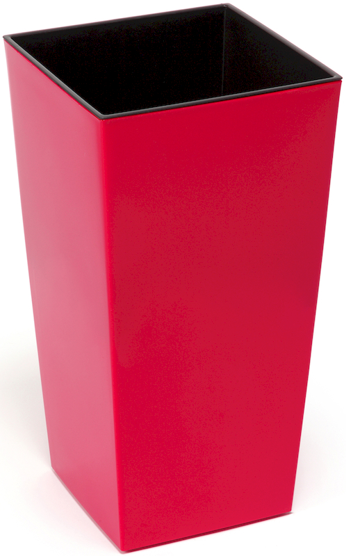 Горшок пластиковый Финезия с вкладкой 190х190 Красный (4134)