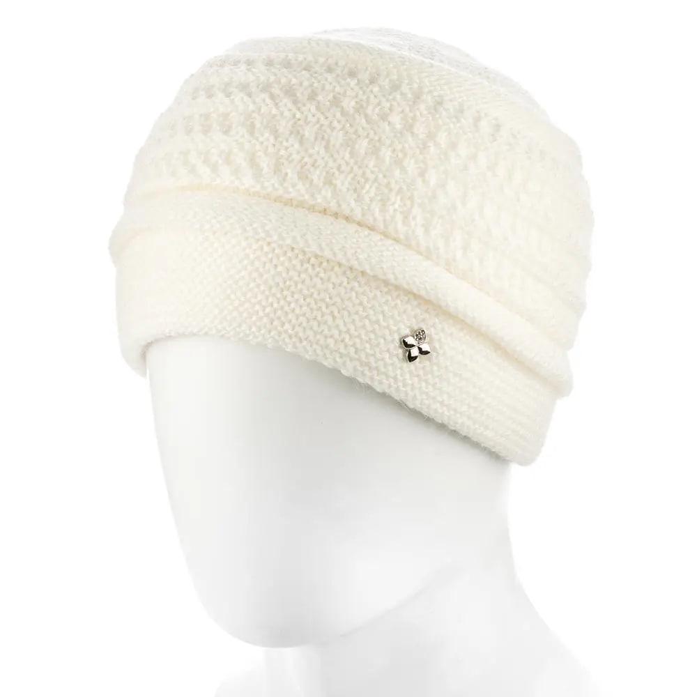 Шапка женская шерстяная Zolly ZH255 one size Молочный
