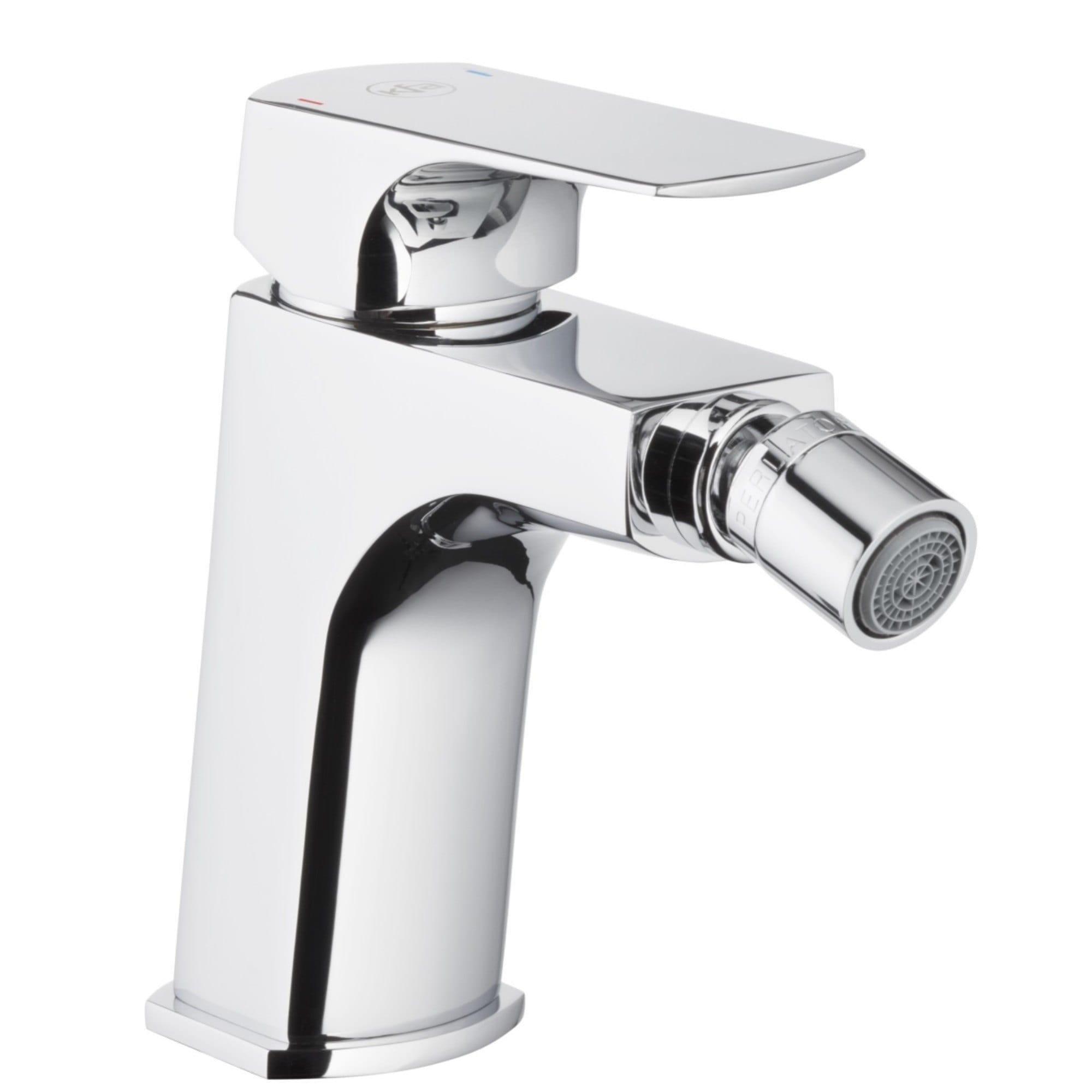 Смеситель для биде KFA Armatura Mokait однорычажный и донный клапан Click-Clack Хромированный (5537-015-00)