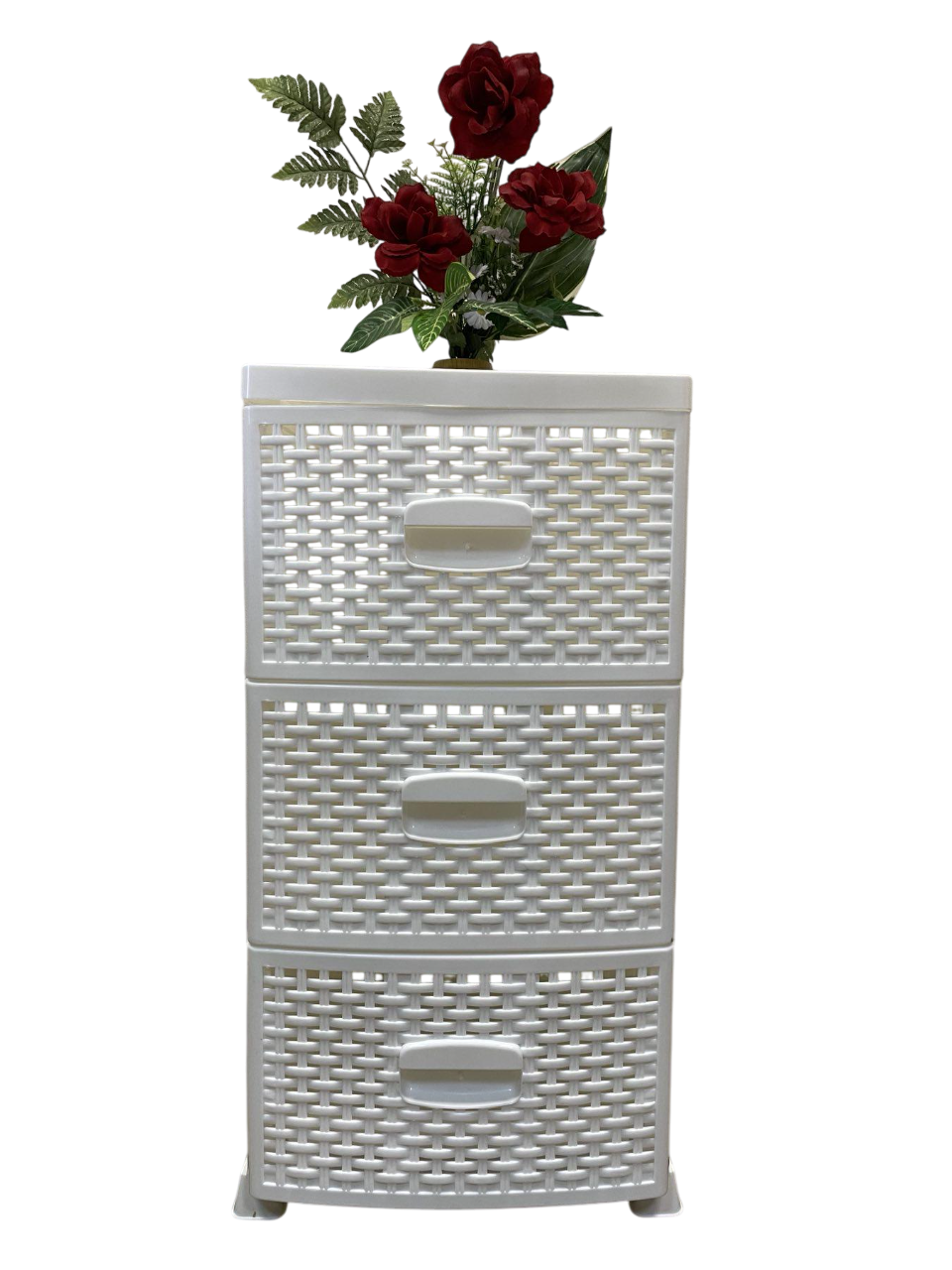 Комод пластиковый ROTANGE 3 ящика 70х37,5х46 см Белый (29439323)