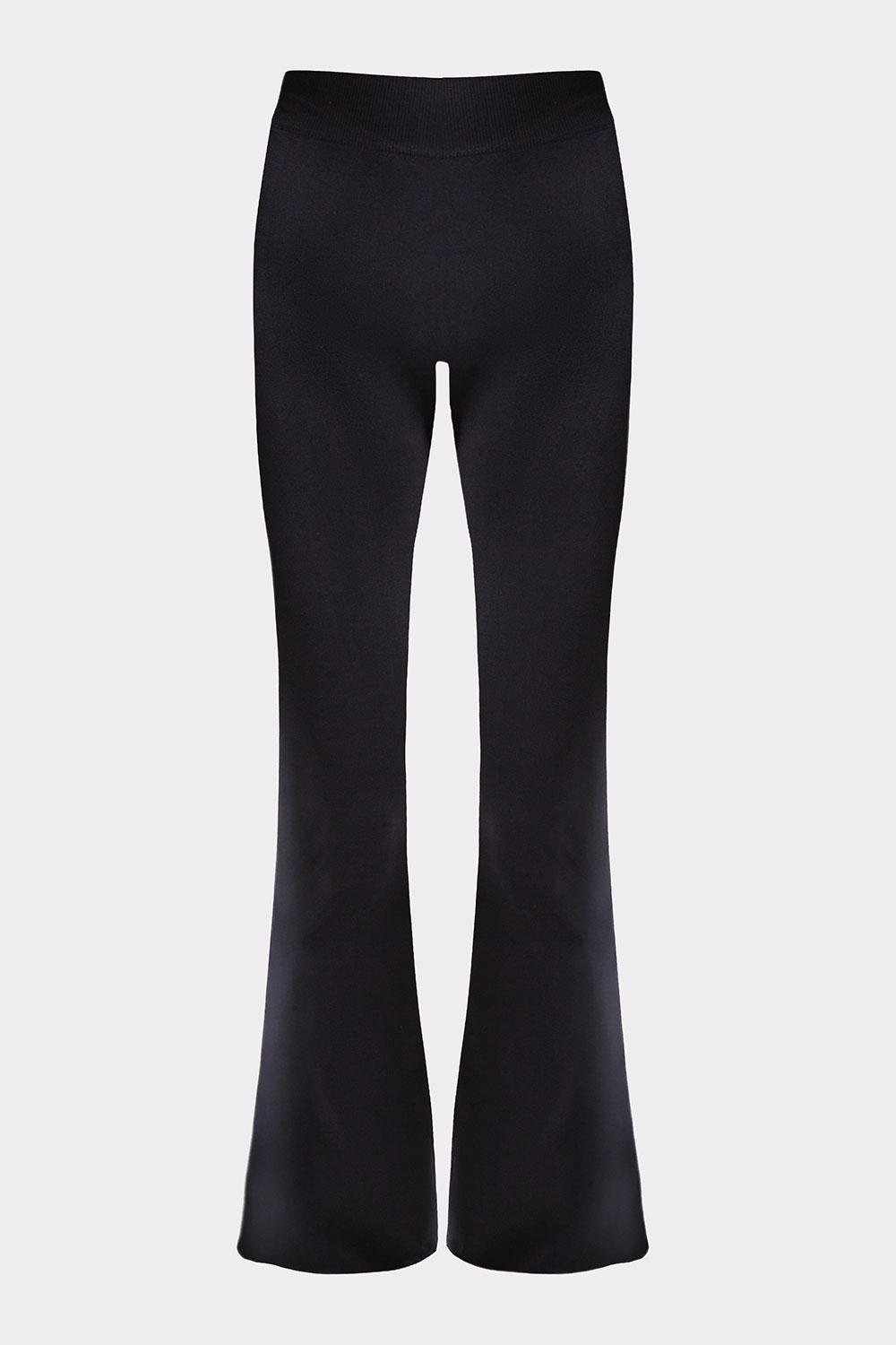 Лосины женские бесшовные Giulia LEGGINGS FLARED S/M Black-black (4823116935037)