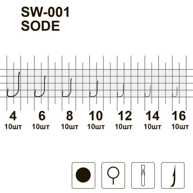 Гачки MiniMax Sode SW-001 №12 10 шт. - фото 3