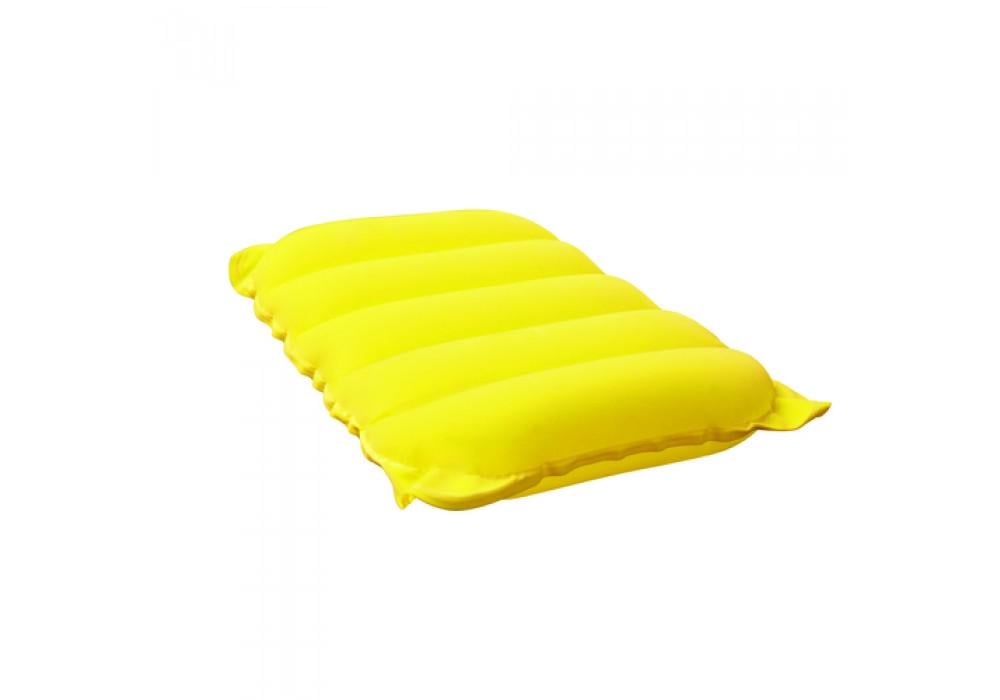 Подушка надувная флокированная Travel Pillow Желтый (26737383889)