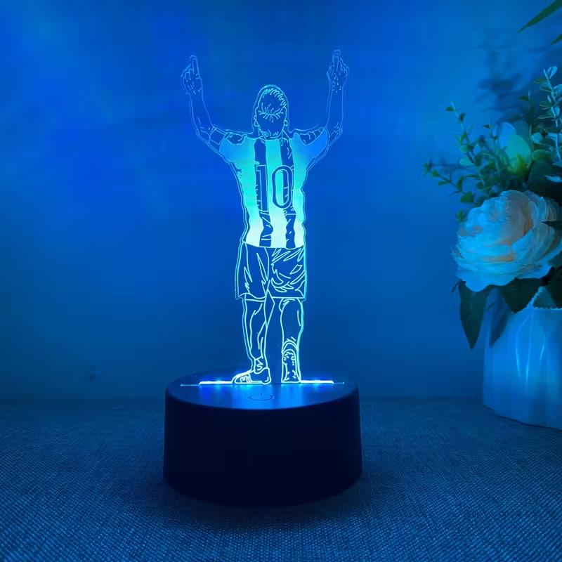 Нічник 3D Ліонель Мессі 7 кольорів (2783753851)