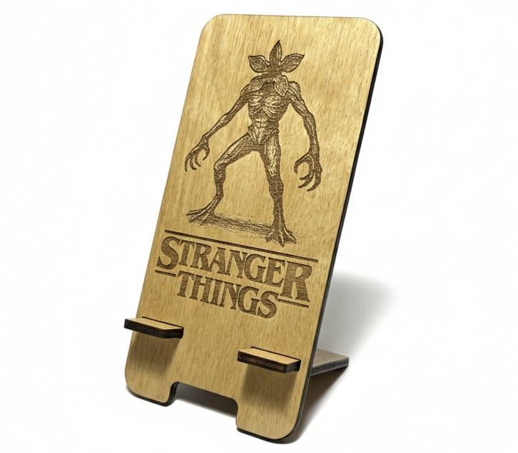 Подставка для телефона с демогоргоном Stranger Things деревянная (32169659) Подставка для телефона с демогоргоном Stranger Things деревянная (32169659)