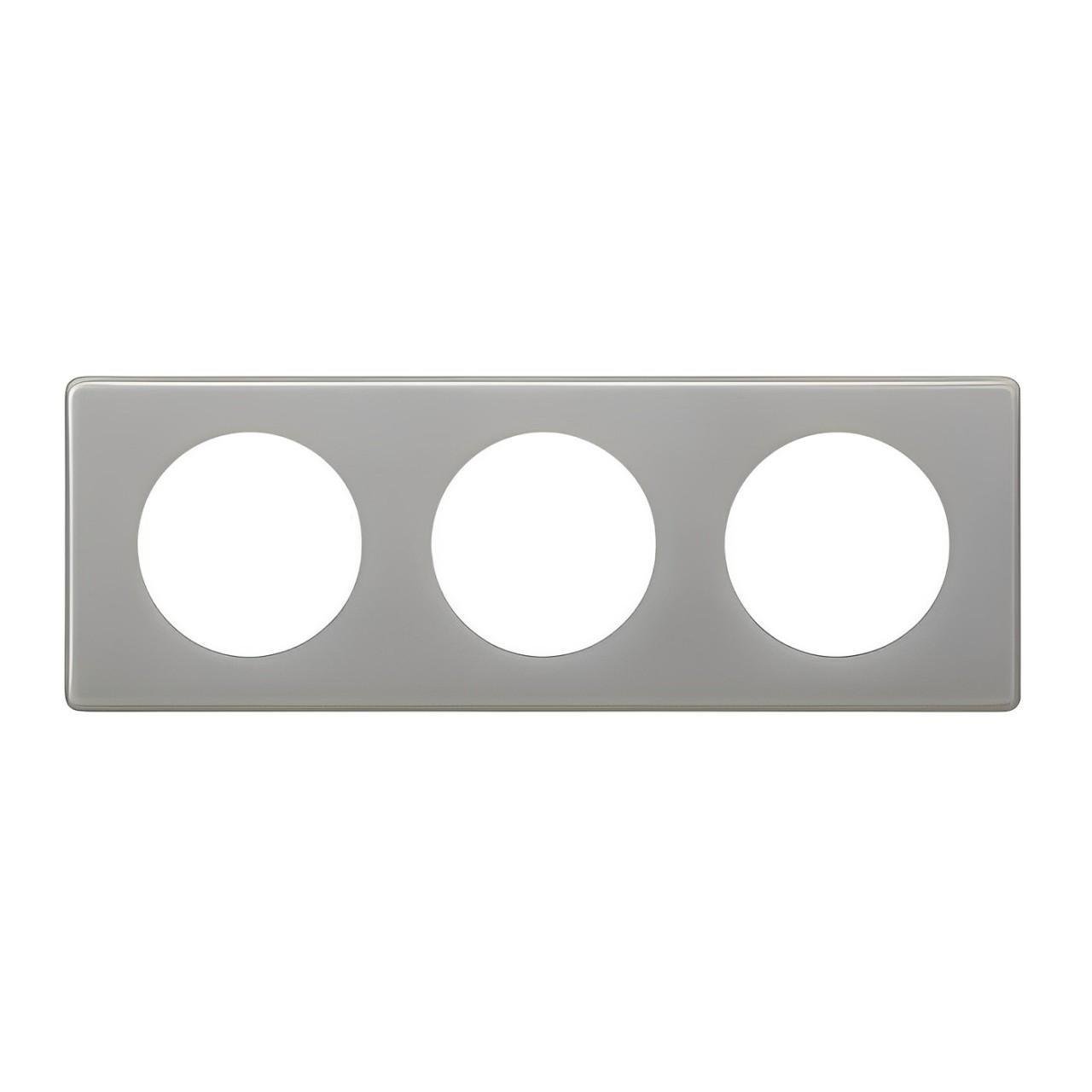 Рамка для розетки Legrand Celiane 3 пости Сірий глянець (30370014) Рамка для розетки Legrand Celiane 3 пости Сірий глянець (30370014)