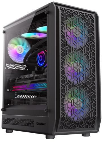 Корпус GameMax Forge MB, черный, без БП, Midi Tower, Micro ATX / Mini ITX, Type-C / USB 3.0 / USB 2.0, макс. CPU - 155 мм / VGA -