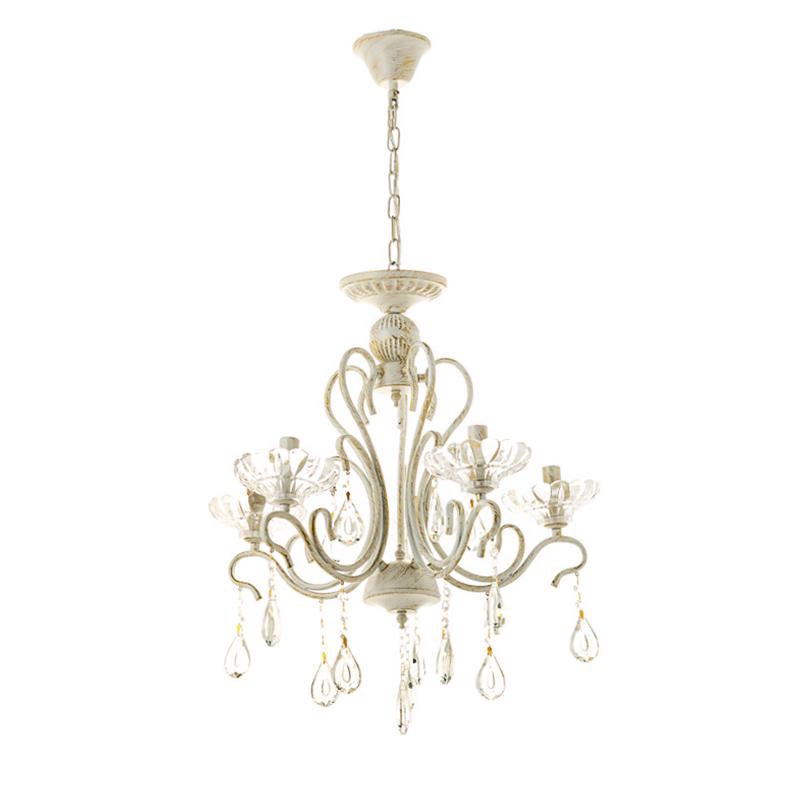 Люстра підвісна Light House ES-15890/5 на п'ять ламп Свічки Білий