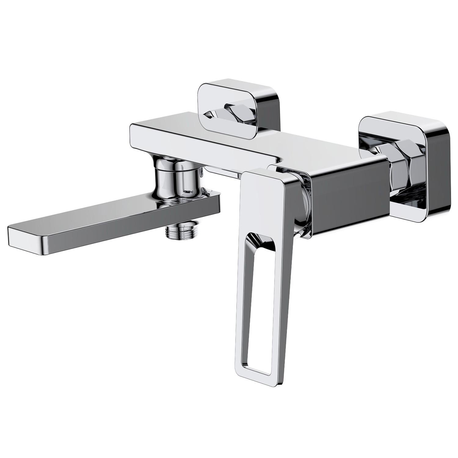 Змішувач для ванної Q-tap Gemini Loopi QTGEM260CRM45701 одноважільний Хром (235052)