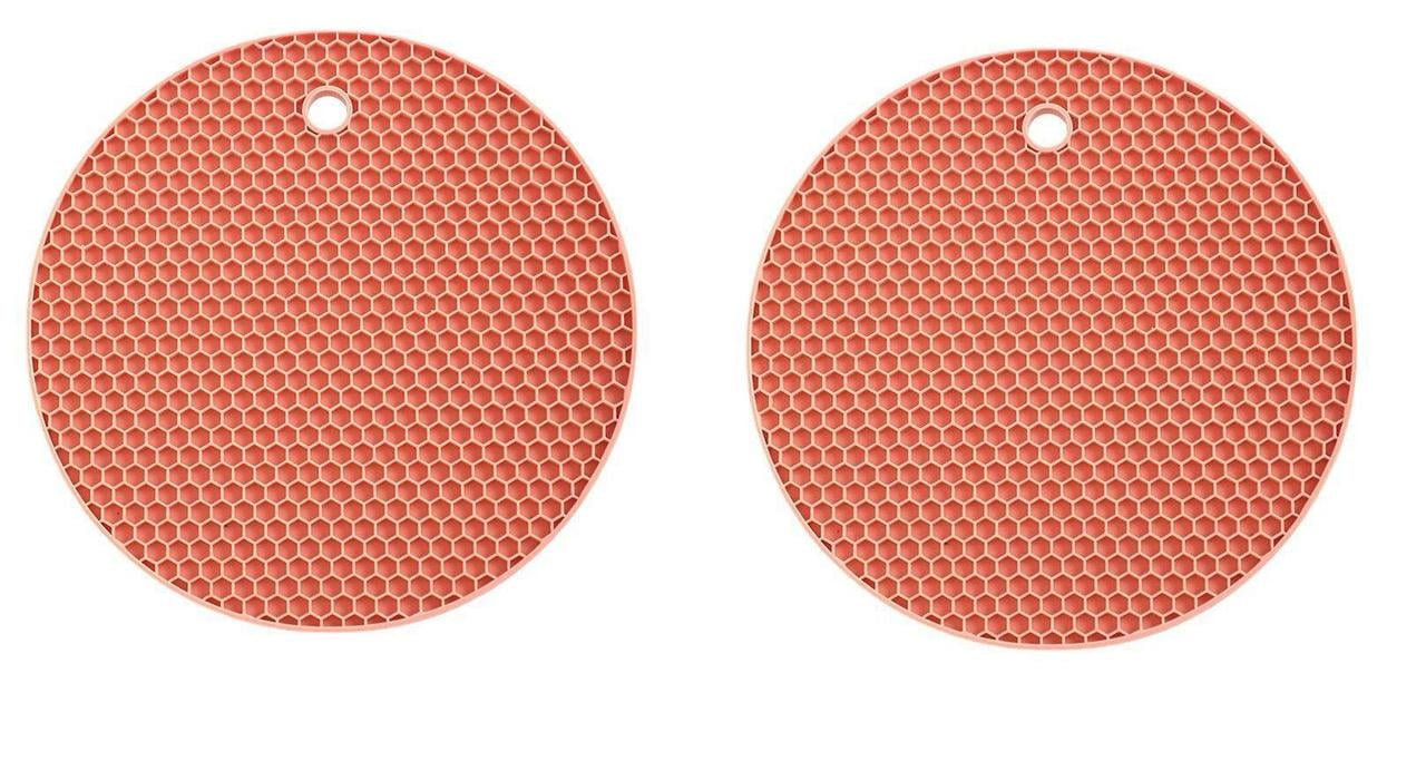 Набір силіконових підставок під гаряче 2 шт. Червоний (НР051474-2)