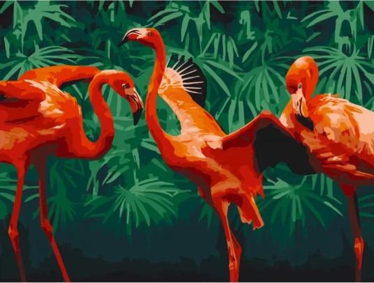 Картина по номерам ART CRAFT Животные Фламинго 30х40 см