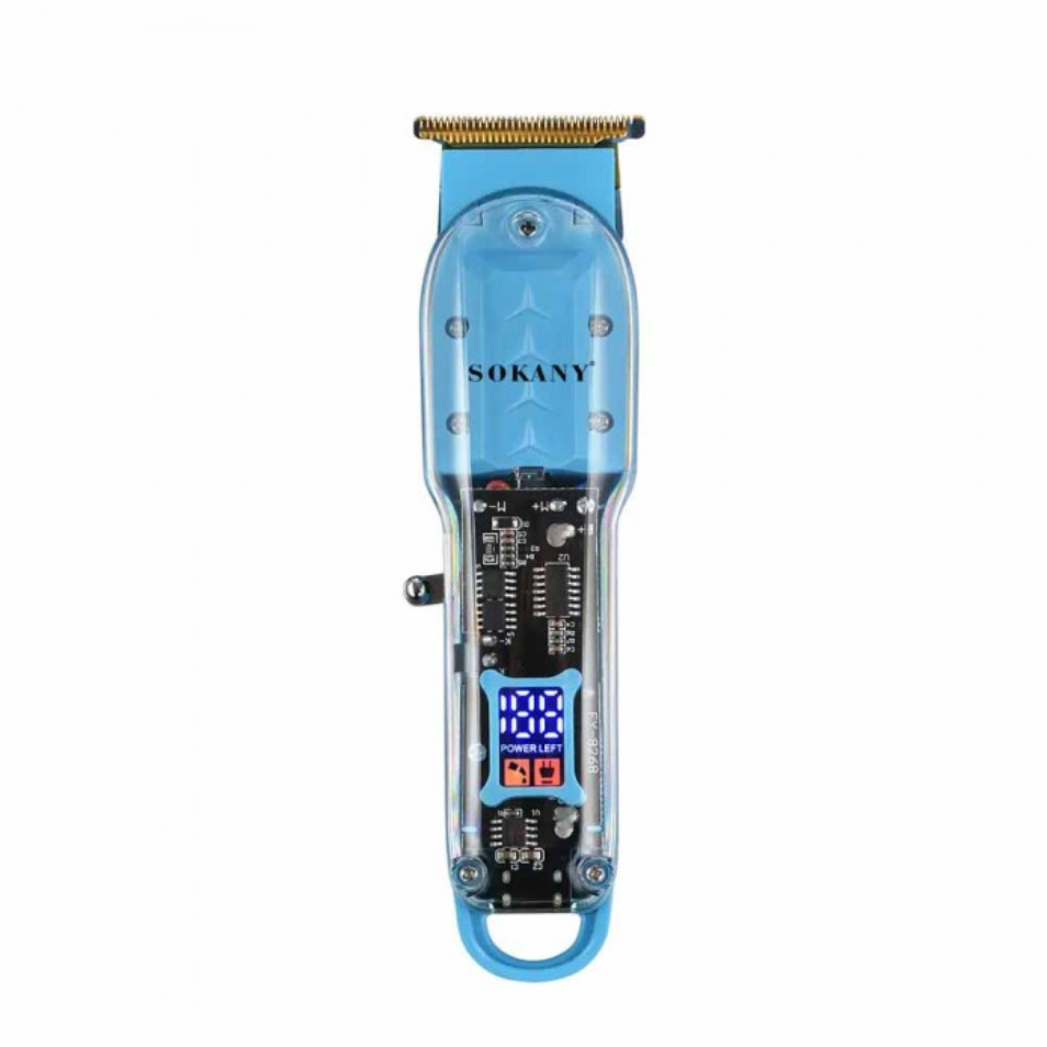 Машинка для стрижки Sokany SK-16036 аккумуляторная с насадками Голубой (23779271)