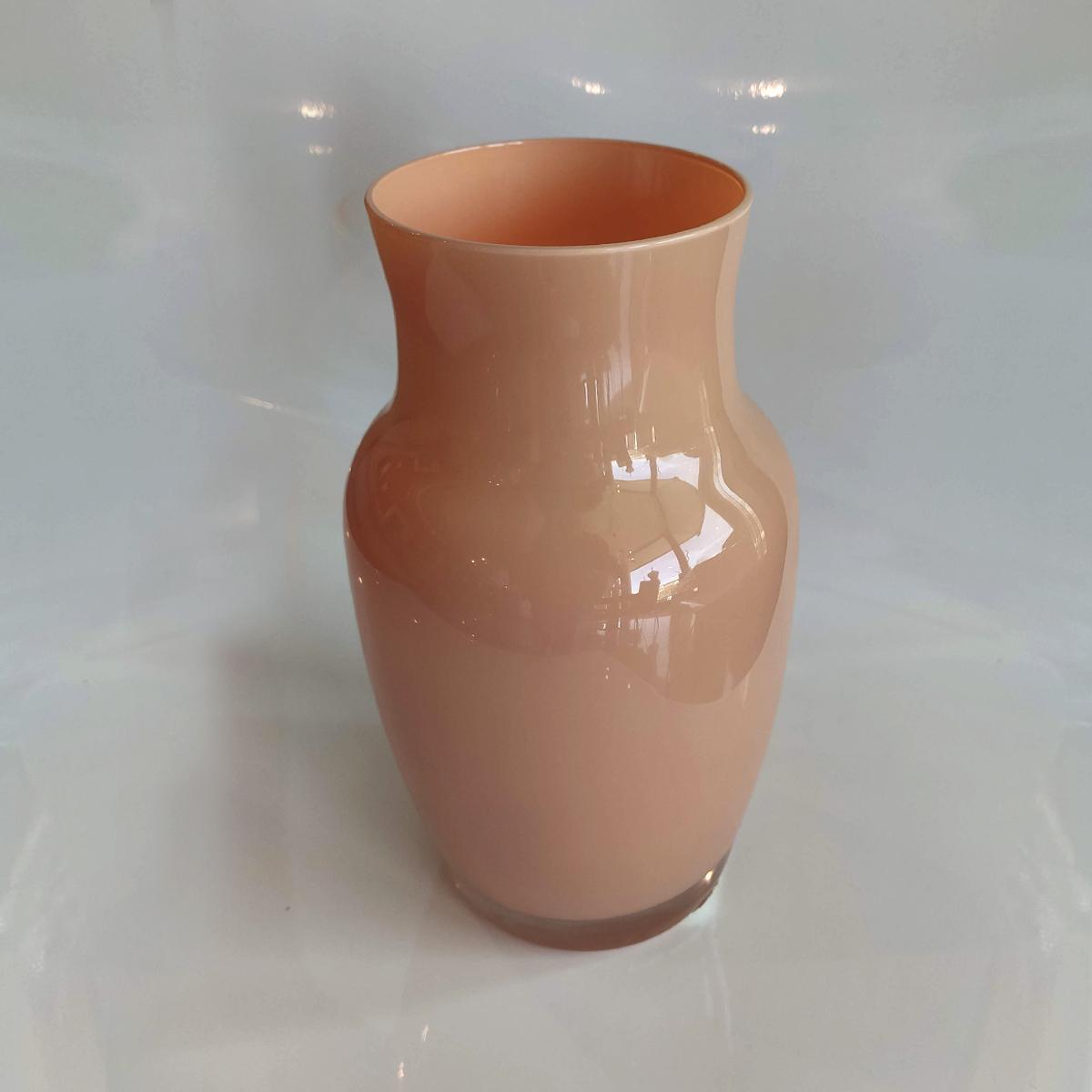 Ваза стеклянная BRC Studio 12x21 см Оранжевый (65101)