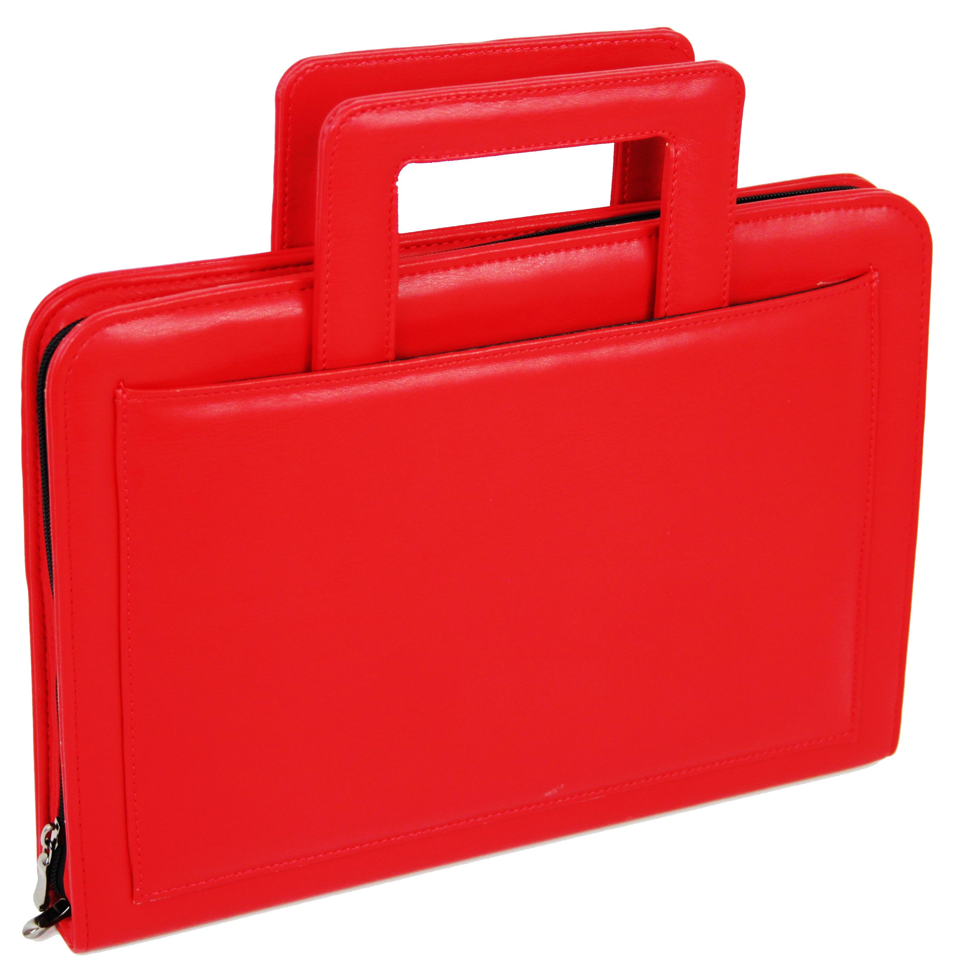 Папка-портфель Portfolio из экокожи Красный (Portak13 red)
