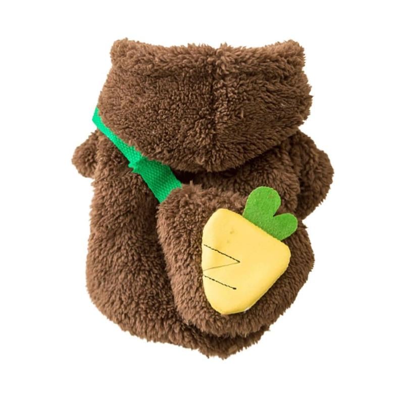 Свитер для животных Lesko Тедди 2011SXSL5932 утепленный с капюшоном M Brown (25713990)