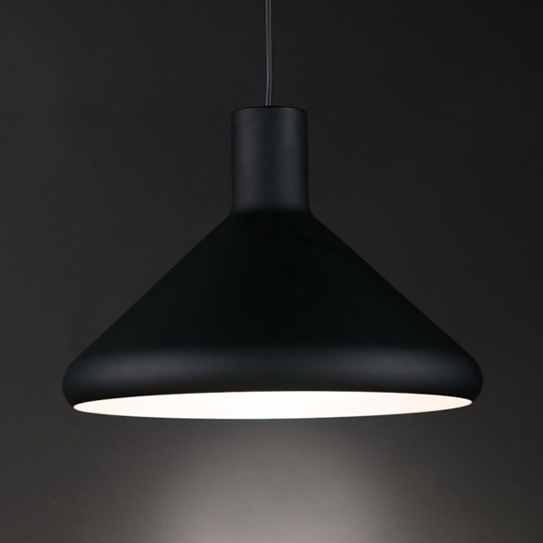 Люстра-подвес Flora конусная с закруглением Черный (OU118)