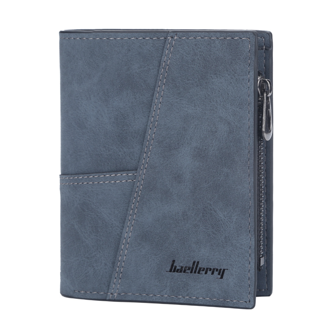 Кошелек вертикальный с монетницей Baellerry Синий (w022-3)