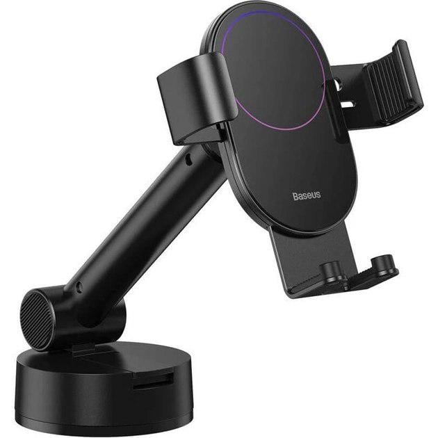 Тримач для телефону в автомобіль Baseus Simplism Gravity Car Mount Holder Black (SUYL-JY01)