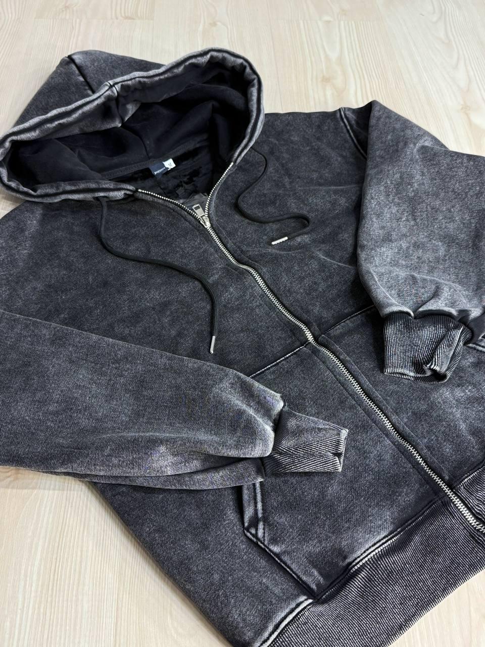 Костюм женский Joy One 2166-11 утепленный вареный худи с брюками палаццо M Черный (5959) - фото 9 Костюм женский Joy One 2166-11 утепленный вареный худи с брюками палаццо M Черный (5959) - фото 9