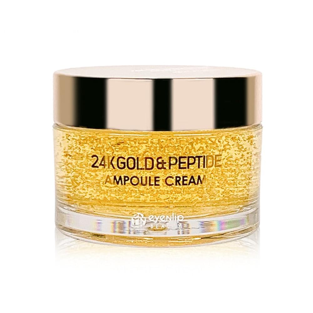 Крем ампульный антивозрастной Eyenlip 24K Gold & Peptide Ampoule Cream с золотом и пептидами 50 г (1495617308) - фото 2