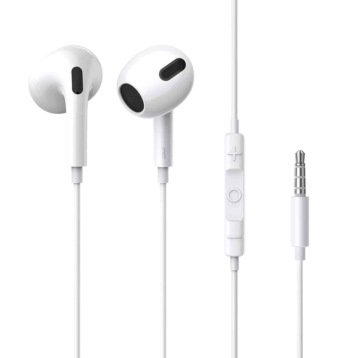 Навушники BASEUS Encok 3.5mm lateral in-ear Wired Earphone H17 White (20121)