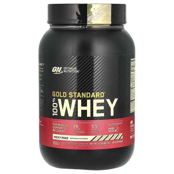 Протеїн Optimum Nutrition Gold Standard 100% Whey Rocky road 907 г