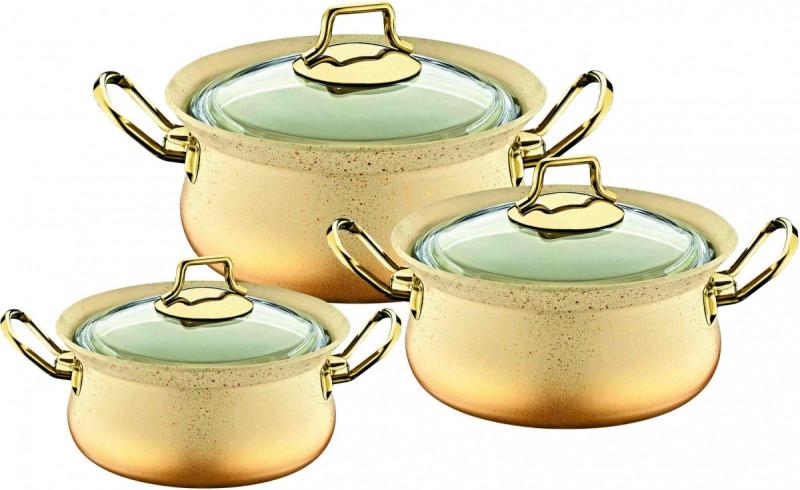 Набір посуду OMS Collection 3047 6 пр. Кремовий