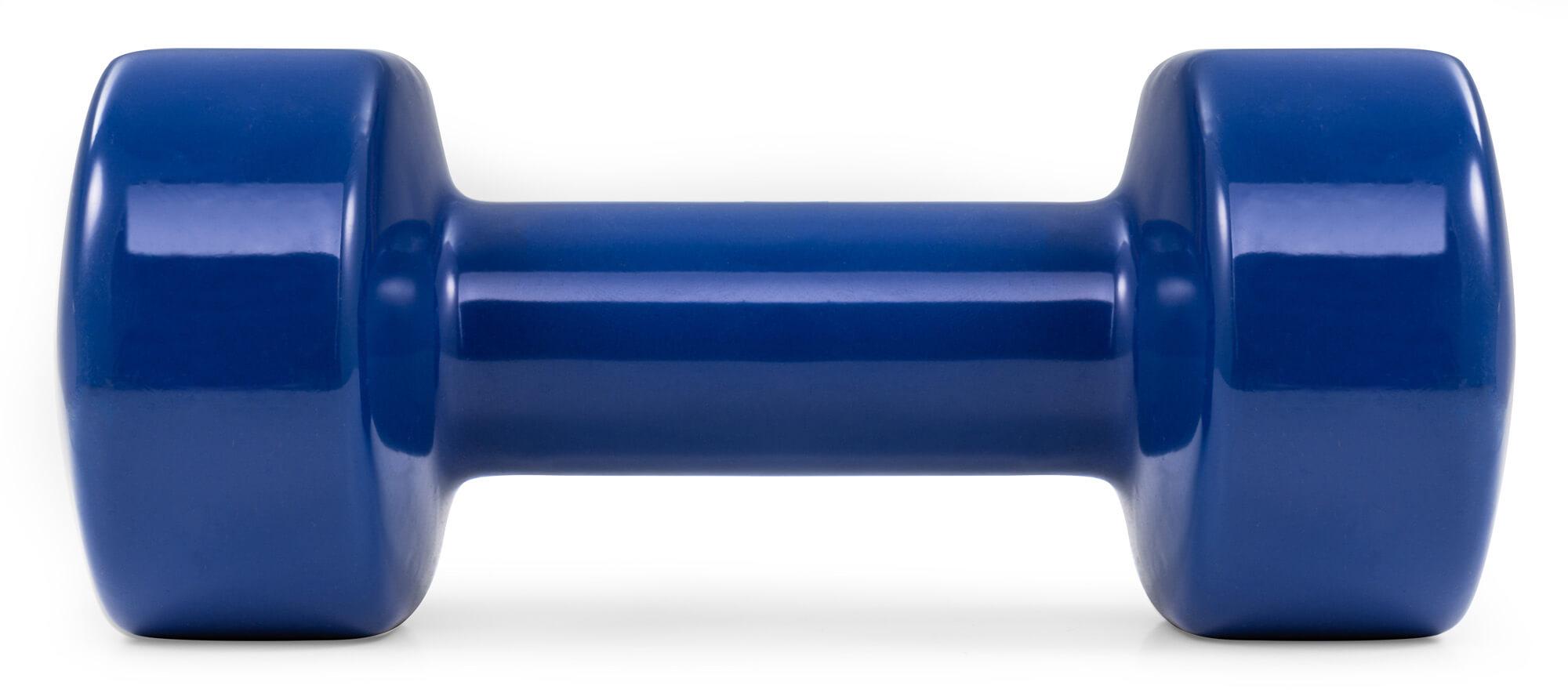 Набір гантелей Hop-Sport HS-V060DC 2х6 кг круглих вінілових Темно-синій - фото 3