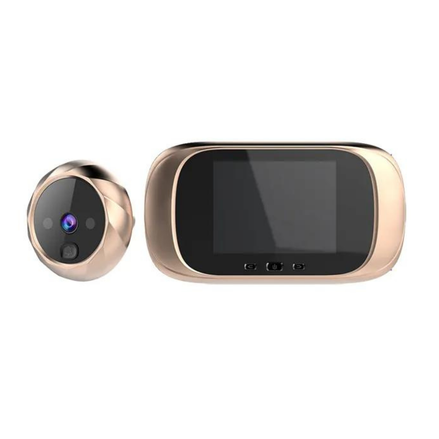 Видеоглазок интеллектуальный visual door viewer с цифровым экраном с функцией фото/встроенная память Золотой