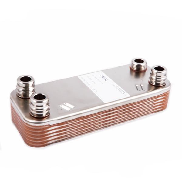 Теплообменник пластинчатый ГВС 12 пластин для газового котла Vaillant Atmo/Turbo MAX Pro/Plus 065131 (00000059005)