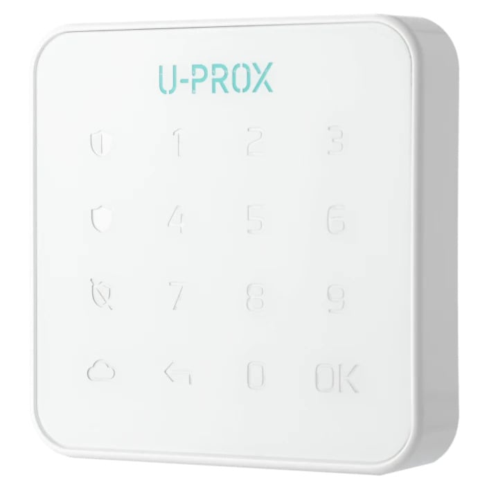 Клавиатура беспроводная сенсорная для охранной системы U-PROX Keypad G1 подсветка 868 МГц Белый (b58ef721)