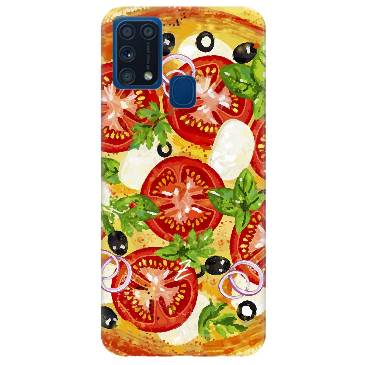 Силиконовый чехол Zorrov для Samsung Galaxy M31 - Pizza (14190040174099219)