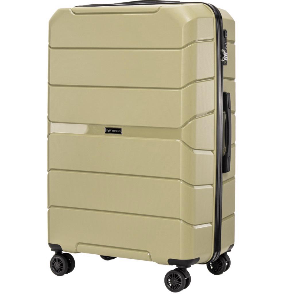 Валіза поліпропіленова Wings PP06 велика Шампань (Wp00555) - фото 1
