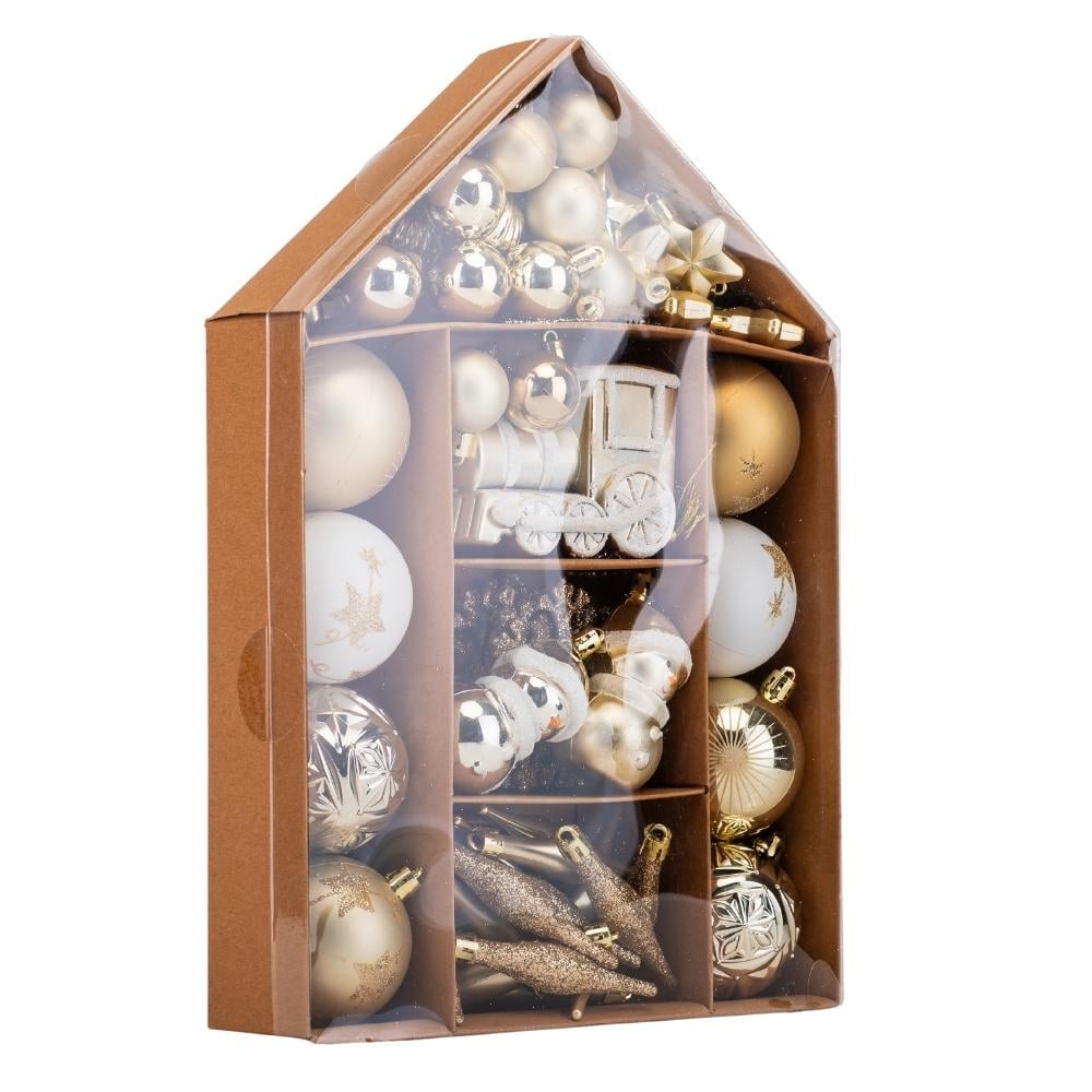 Набір ялинкових іграшок Золоті миті 70 шт. (9125-005) - фото 2 Набір ялинкових іграшок Золоті миті 70 шт. (9125-005) - фото 2