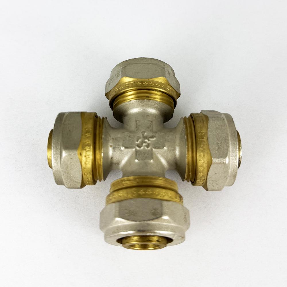 Хрестовина прохідна з проточкою SANTAN 20х20х20х20 (54776) - фото 2