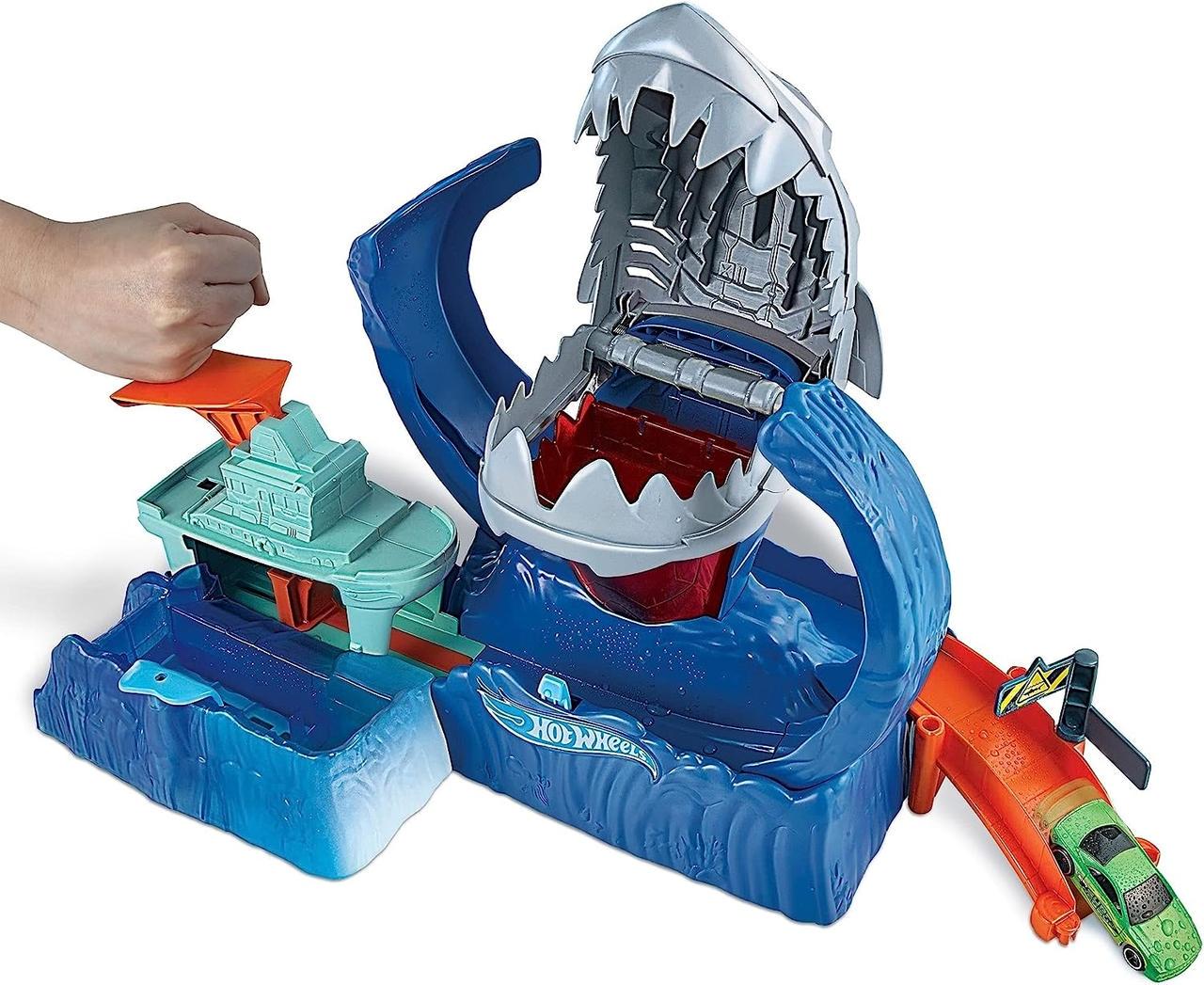 Трек Hot Wheels Color Shifters Robo Shark Frenzy GJL12 - фото 2