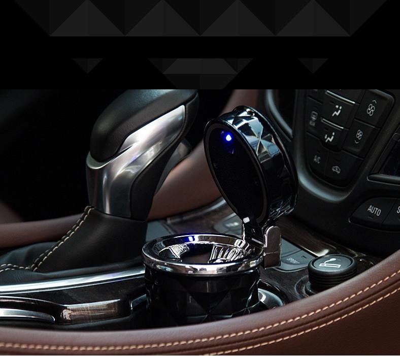 Попільничка автомобільна ZHEJIANG з підсвічуванням Чорний (00758) - фото 7 Попільничка автомобільна ZHEJIANG з підсвічуванням Чорний (00758) - фото 7