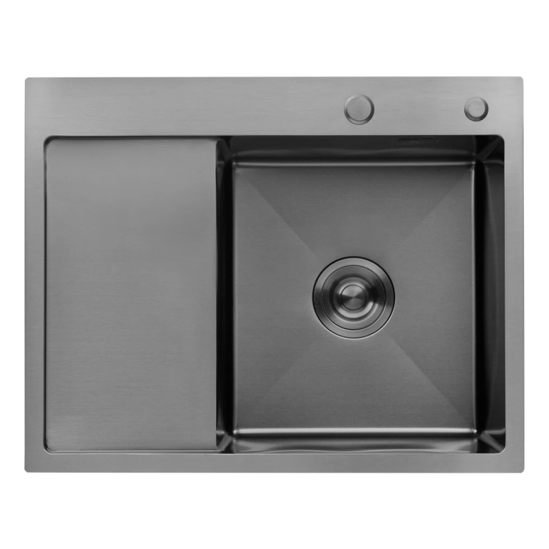 Мийка для кухні Kroner KRP Schwarze 6350RHM з нержавіючої сталі PVD 3/1 мм (CV031323)