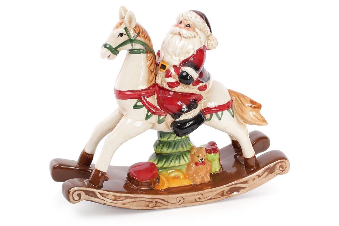 Декоративная статуэтка BonaDi Санта на лошади (827-420)