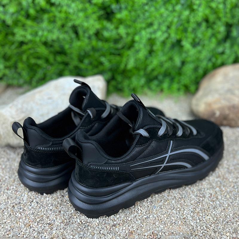 Кросівки чоловічі VS-00106615-1 шкіряні комбіновані р. 43 27,5 см Чорний (88052429) - фото 4 Кросівки чоловічі VS-00106615-1 шкіряні комбіновані р. 43 27,5 см Чорний (88052429) - фото 4