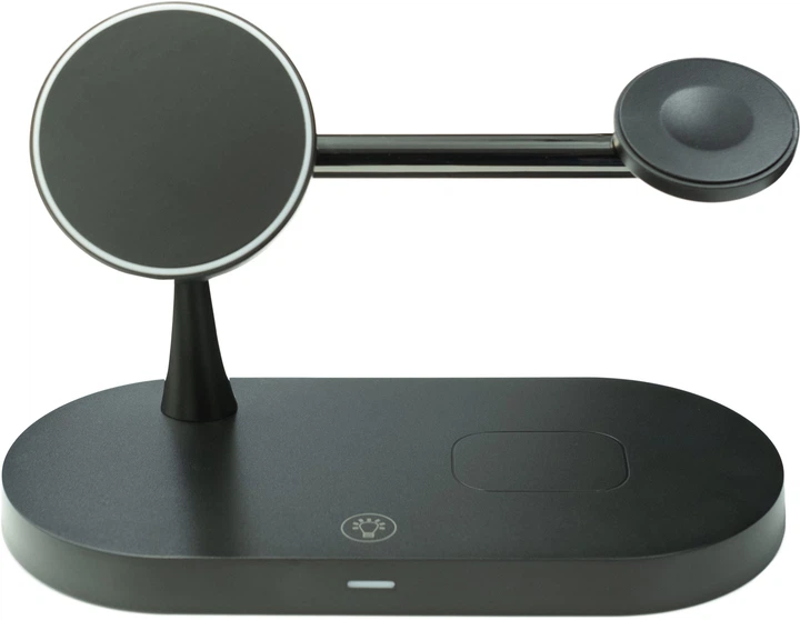 Беспроводное зарядное устройство для iPhone, Apple Watch, AirPods Black (1795002423) Mission M5 5в1