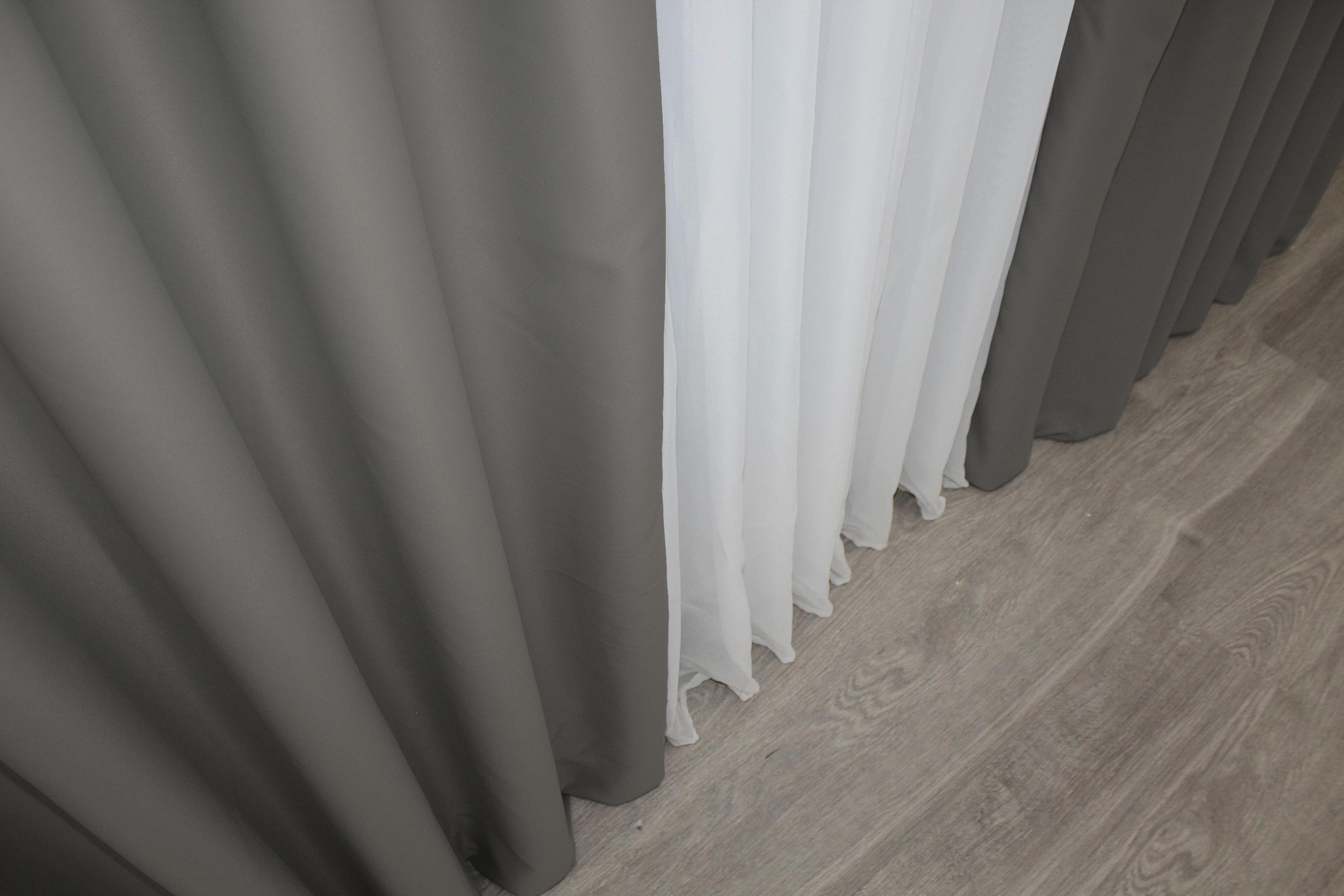 Комплект штор VR-Textil Midnight № 1228ш блекаут 150х290 см 2 шт. Сірий (33-0064) - фото 6 Комплект штор VR-Textil Midnight № 1228ш блекаут 150х290 см 2 шт. Сірий (33-0064) - фото 6