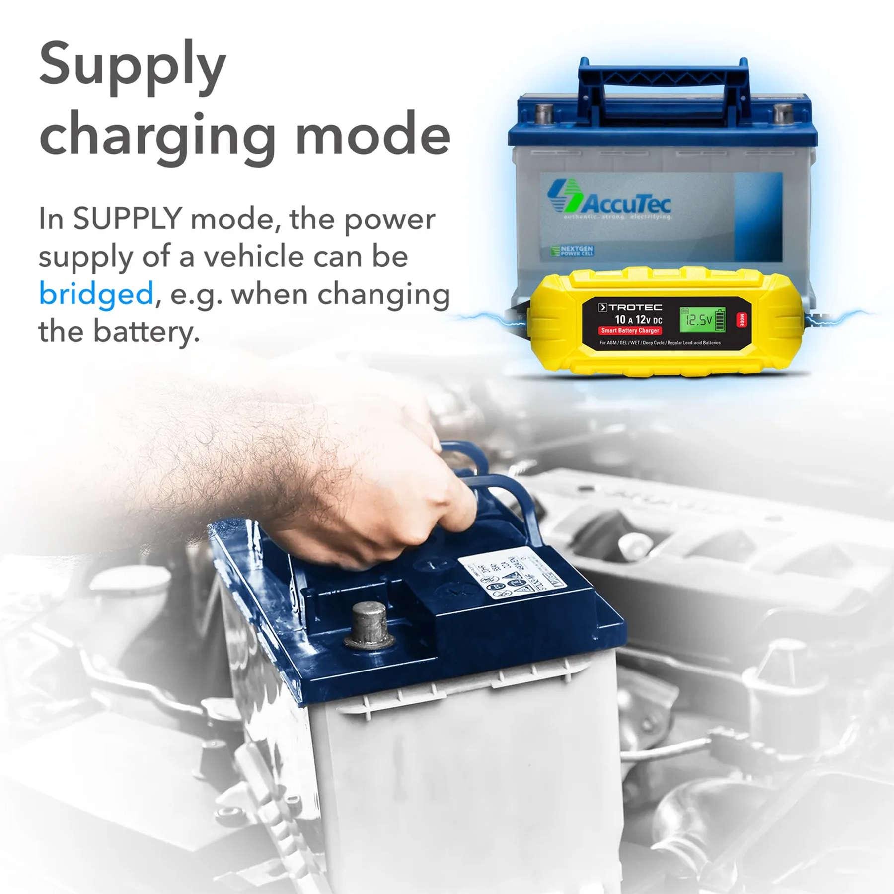 Зарядное устройство для автомобильного аккумулятора Trotec PBCS 10A/12V 4-200Ah (4675000015) - фото 16 Зарядное устройство для автомобильного аккумулятора Trotec PBCS 10A/12V 4-200Ah (4675000015) - фото 16